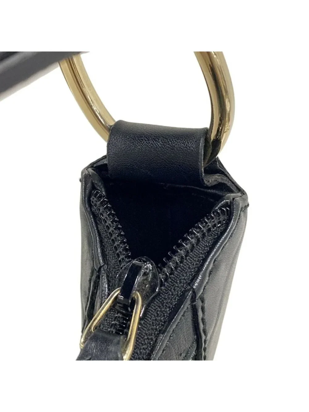 ★SOLD★ Gucci Shoulder Bag GG Pattern Green Black Leather - Picture 14 of 15